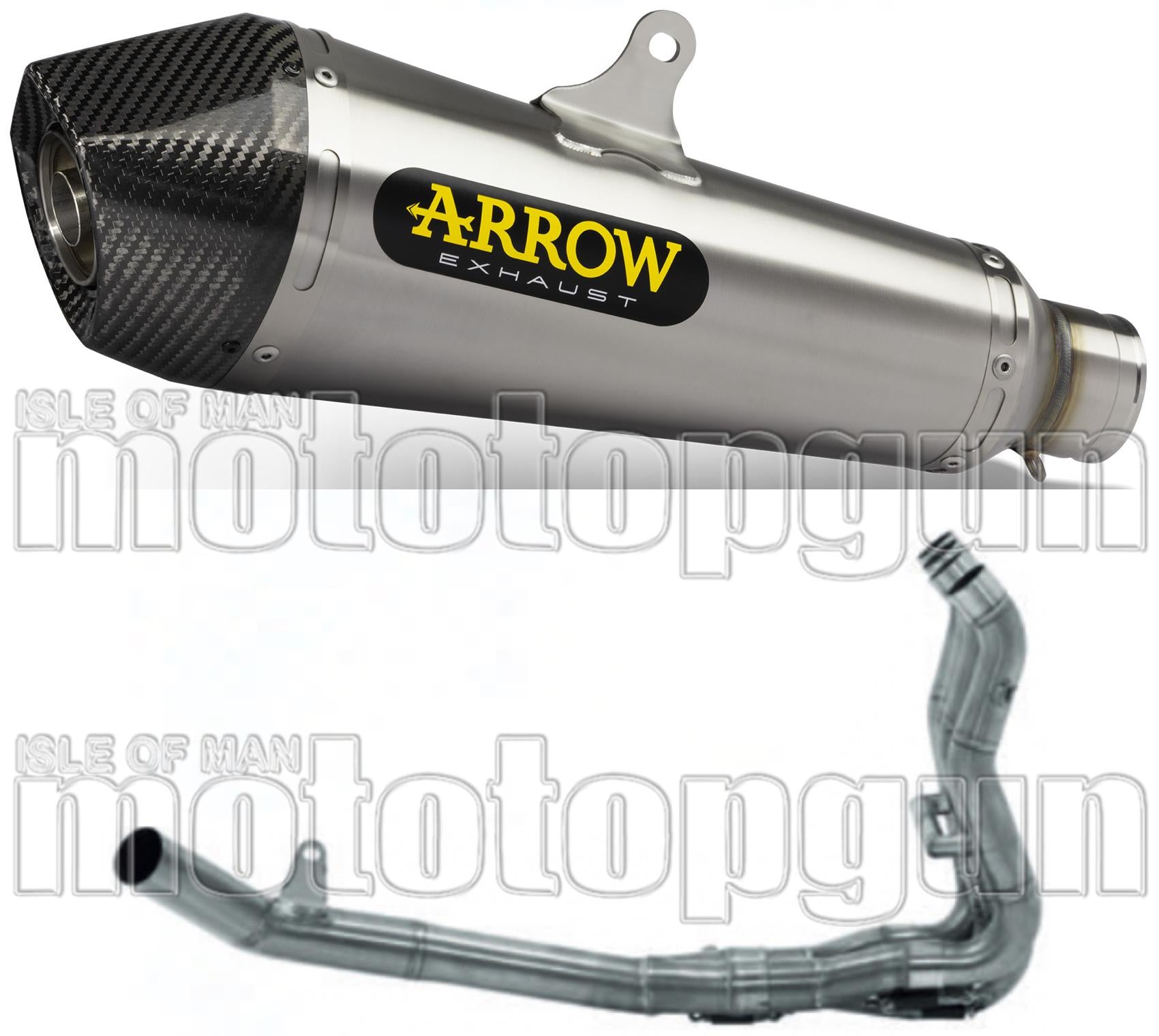 Complete Non-Catalytic Exhaust System With Sound Certification X-Kone Nichrom Carbon - Arrow Special Parts Compatible With Suzuki Gsx-S 950 (2021-2023)