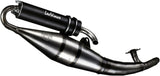 Complete Catalytic Exhaust System With Sound Certification Hand Made Tt Black Aluminum - Leovince Compatible With Mbk Rocket (1996-1998)