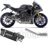 Exhaust Tip With Noise Certification Indy-Race Evo Black Aluminium Carby End Cap - Arrow Special Parts Compatible With Yamaha Yzf-R1 1000 (2025)