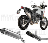 Non-Catalytic Exhaust Tip With Sound Certification Indy-Race Black Titanium Body And Carbon Cap - Arrow Special Parts Compatible With Ducati Desert X (2026)