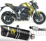 Non-Catalytic Exhaust Tip With Sound Certification Thunder Black Aluminium Carbon - Arrow Special Parts Compatible With Honda Cb 1000 R (2008-2017)