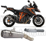 Catalytic Exhaust Tip With Sound Certification Pro-Race Nichrom Stainless Steel - Arrow Special Parts Compatible With Ktm 1290 Superduke Gt (2017-2024)