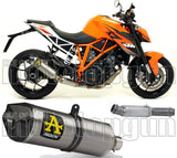 Catalytic Exhaust Tip With Sound Certification Race-Tech Titanium Carbon - Arrow Special Parts Compatible With Ktm Duke 1290 (2017-2019)