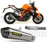 Catalytic Exhaust Tip With Sound Certification X-Kone Nichrom Carbon - Arrow Special Parts Compatible With Ktm 1290 Superduke R (2014-2016)