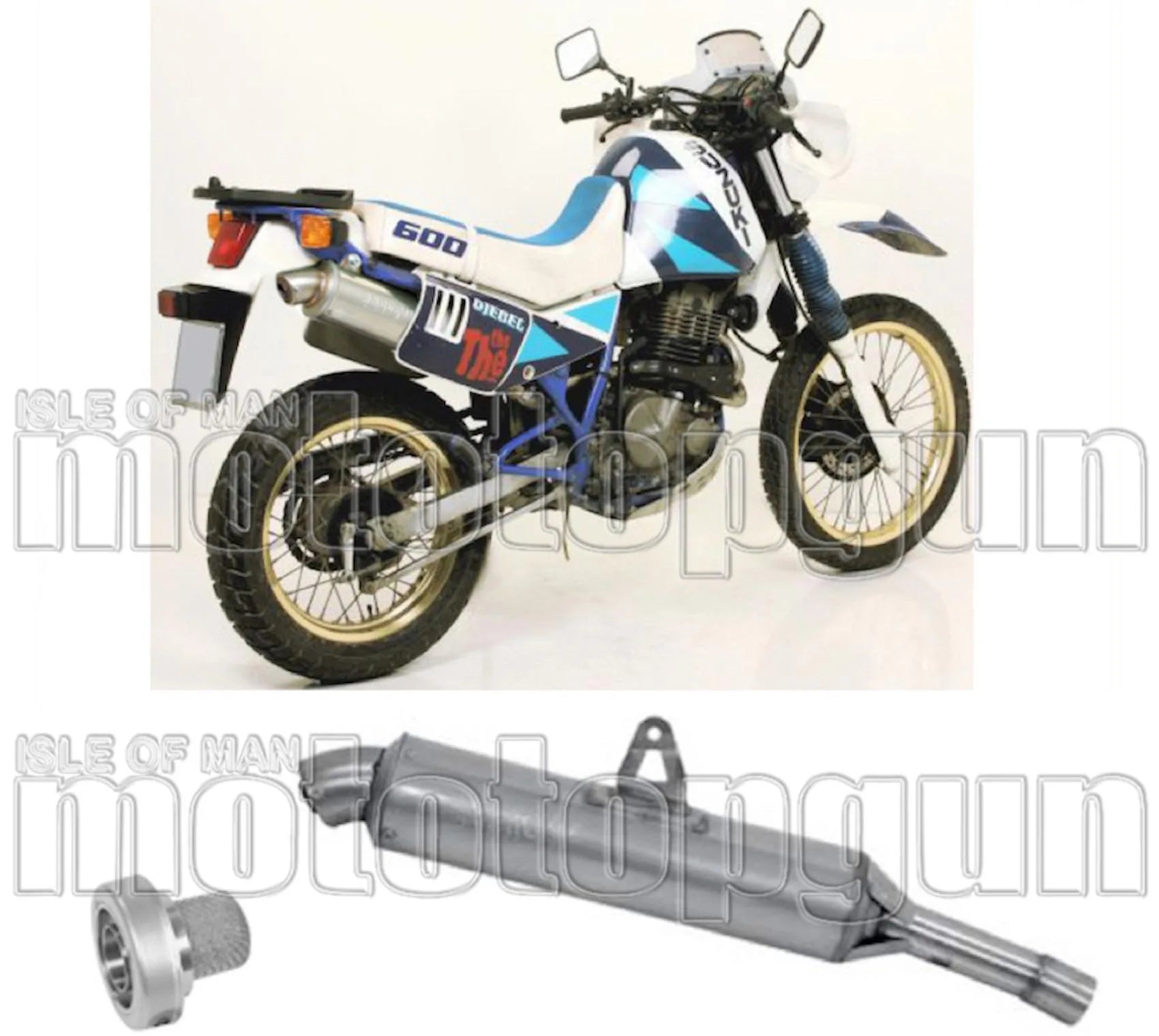 Non-Catalytic Exhaust Tip With Sound Certification Paris Dacar Stainless Steel Stainless Steel - Arrow Special Parts Compatible With Suzuki Dr 600 S (1985-1990)
