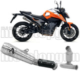 Non-Catalytic Exhaust Tip With Sound Certification Pro-Race Titanium Titanium - Arrow Special Parts Compatible With Ktm 790 Duke (2018-2020)