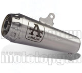Exhaust Tip With Noise Certification Pro-Race Nichrom Stainless Steel - Arrow Special Parts Compatible With Bmw R Nine T 1200 Scrambler (2016-2020)