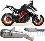 Non-Catalytic Exhaust Tip With Sound Certification Pro-Race Nichrom Stainless Steel - Arrow Special Parts Compatible With Ktm Duke 1290 (2017-2019)