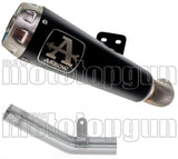 Non-Catalytic Exhaust Tip With Sound Certification Pro-Race Black Nichrom Stainless Steel - Arrow Special Parts Compatible With Kawasaki Zx 6R 636 (2019-2020)
