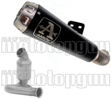 Non-Catalytic Exhaust Tip With Sound Certification Pro-Race Black Nichrom Stainless Steel - Arrow Special Parts Compatible With Ktm 790 Duke (2023)
