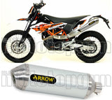 Non-Catalytic Exhaust Tip With Sound Certification Race-Tech Titanium Stainless Steel - Arrow Special Parts Compatible With Ktm 690 Enduro R (2019-2024)