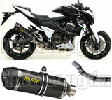 Exhaust Tip With Noise Certification Race-Tech Carbon Carbon - Arrow Special Parts Compatible With Kawasaki Z 800 E (2013-2016)