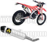 Exhaust Tip With Noise Certification Race-Tech Aluminium Carbon - Arrow Special Parts Compatible With Honda Crf 450 Xr (2019-2020)