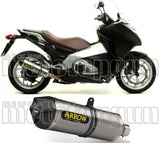 Non-Catalytic Exhaust Tip With Sound Certification Race-Tech Aluminium Carbon - Arrow Special Parts Compatible With Honda Nc 700 X (2012-2013)