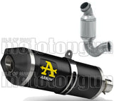 Non-Catalytic Exhaust Tip With Sound Certification Race-Tech Black Aluminium Carbon - Arrow Special Parts Compatible With Ktm 790 Duke (2018-2020)