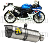 Exhaust Tip With Noise Certification Thunder Aluminium Carbon - Arrow Special Parts Compatible With Suzuki Gsx-R 750 Ie (2011-2016)