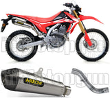 Non-Catalytic Exhaust Tip With Sound Certification X-Kone Nichrom Carbon - Arrow Special Parts Compatible With Honda Crf 300 L (2021-2024)