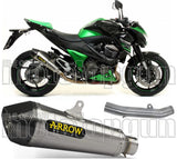 Exhaust Tip With Noise Certification X-Kone Nichrom Carbon - Arrow Special Parts Compatible With Kawasaki Z 800 E (2013-2016)