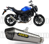 Exhaust Tip With Noise Certification X-Kone Nichrom Carbon - Arrow Special Parts Compatible With Suzuki Sv 650 (2016-2024)