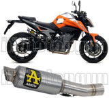 Exhaust Tip With Noise Certification Gp2 Gp-2 Titanium Stainless Steel - Arrow Special Parts Compatible With Ktm 790 Duke (2018-2020)
