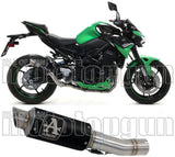 Exhaust Tip With Noise Certification Gp2 Gp-2 Black Nichrom Stainless Steel - Arrow Special Parts Compatible With Kawasaki Z 900 (2020-2024)