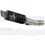 Exhaust Tip With Noise Certification Gp2 Gp-2 Black Nichrom Stainless Steel - Arrow Special Parts Compatible With Ktm 790 Duke (2018-2020)
