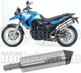 Exhaust Tip With Noise Certification Maxi Race-Tech Aluminium Carbon - Arrow Special Parts Compatible With Bmw F 800 Gs Adventure (2008-2016)