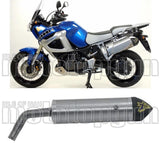Exhaust Tip With Noise Certification Maxi Race-Tech Aluminium Carbon - Arrow Special Parts Compatible With Yamaha Xt 1200 Z Super Ténéré (2010-2020)