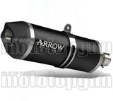 Exhaust Tip With Noise Certification Maxi Race-Tech Black Aluminium Carbon - Arrow Special Parts Compatible With Bmw R 1250 (2019-2020)