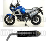 Exhaust Tip With Noise Certification Maxi Race-Tech Black Aluminium Carbon - Arrow Special Parts Compatible With Yamaha Xt 1200 Z Super Ténéré (2010-2020)