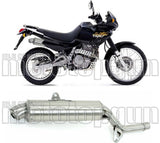 Exhaust Tip With Noise Certification Paris Dacar Stainless Steel Stainless Steel - Arrow Special Parts Compatible With Honda Nx 650 Dominator (1987-1993)