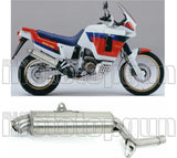 Exhaust Tip With Noise Certification Paris Dacar Stainless Steel Stainless Steel - Arrow Special Parts Compatible With Honda Xrv 750 Africa Twin (1990-1992)