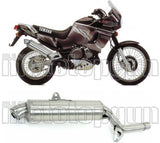 Exhaust Tip With Noise Certification Paris Dacar Stainless Steel Stainless Steel - Arrow Special Parts Compatible With Yamaha Xtz 750 Super Ténéré (1989-1994)
