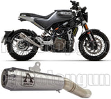 Exhaust Tip With Noise Certification Pro-Race Nichrom Stainless Steel - Arrow Special Parts Compatible With Husqvarna Vitpilen 401 (2020-2023)