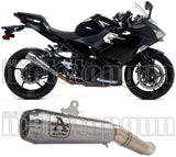 Exhaust Tip With Noise Certification Pro-Race Nichrom Stainless Steel - Arrow Special Parts Compatible With Kawasaki Ninja 400 (2018-2021)