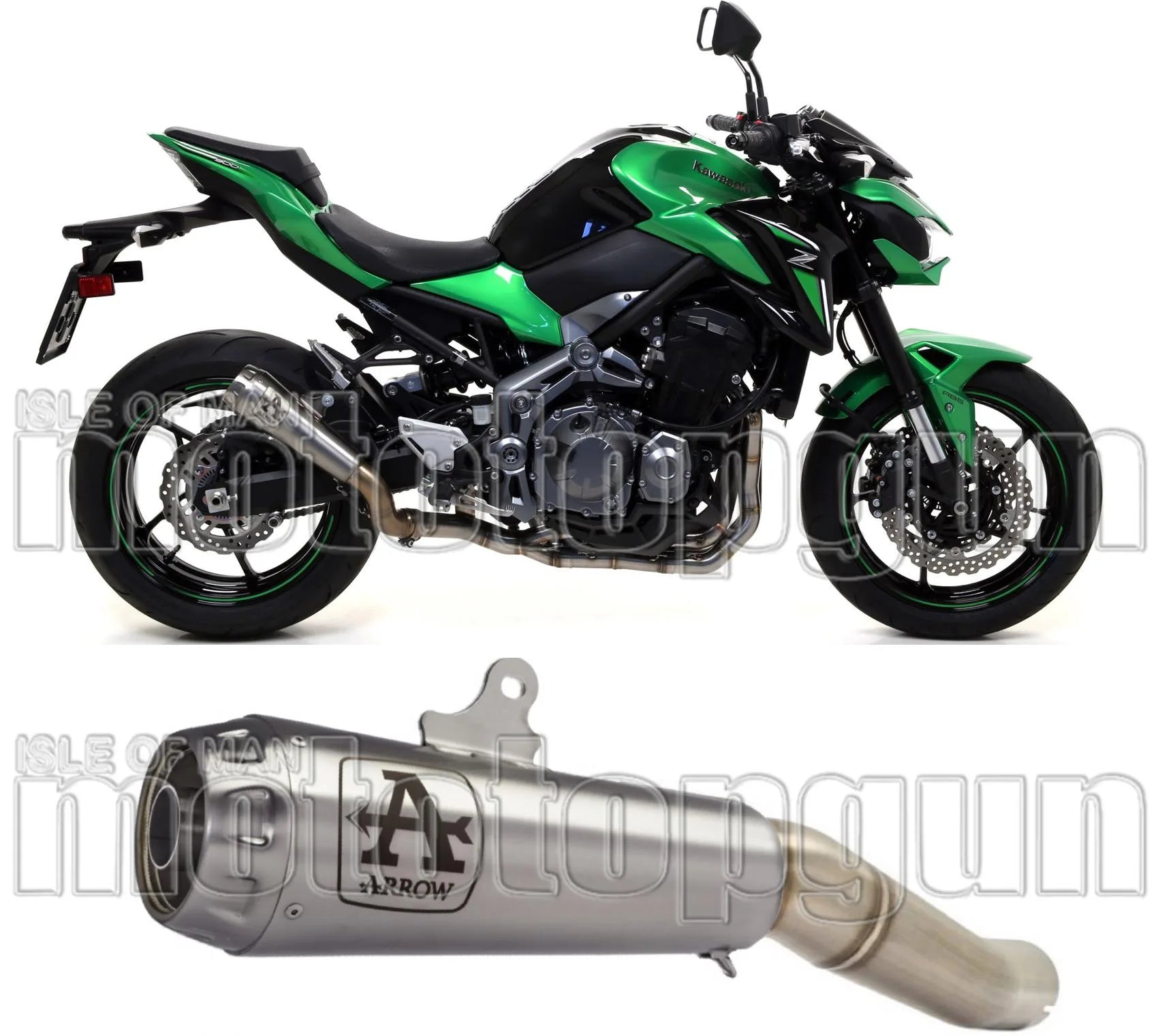 Exhaust Tip With Noise Certification Pro-Race Nichrom Stainless Steel - Arrow Special Parts Compatible With Kawasaki Z 900 E (2017-2018)