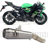 Exhaust Tip With Noise Certification Pro-Race Nichrom Stainless Steel - Arrow Special Parts Compatible With Kawasaki Zx 6R 636 (2019-2020)
