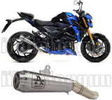 Exhaust Tip With Noise Certification Pro-Race Nichrom Stainless Steel - Arrow Special Parts Compatible With Suzuki Gsx-S 750 (2017-2020)