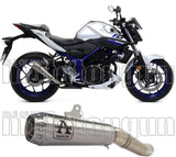 Exhaust Tip With Noise Certification Pro-Race Nichrom Stainless Steel - Arrow Special Parts Compatible With Yamaha Yzf-R3 (2021-2024)