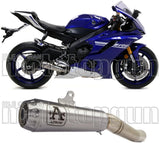 Exhaust Tip With Noise Certification Pro-Race Nichrom Stainless Steel - Arrow Special Parts Compatible With Yamaha Yzf-R6 (2017-2021)