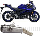 Exhaust Tip With Noise Certification Pro-Race Nichrom Stainless Steel - Arrow Special Parts Compatible With Yamaha Yzf-R3 (2019-2020)