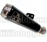 Exhaust Tip With Noise Certification Pro-Race Black Nichrom Stainless Steel - Arrow Special Parts Compatible With Ktm 890 Duke R (2020-2023)