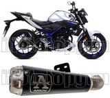 Exhaust Tip With Noise Certification Pro-Race Black Nichrom Stainless Steel - Arrow Special Parts Compatible With Yamaha Yzf-R3 (2018)