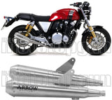 Exhaust Tip With Noise Certification Pro-Racing Nichrom Stainless Steel - Arrow Special Parts Compatible With Honda Cb 1100 Ex (2017-2020)