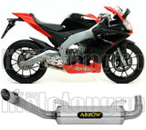 Exhaust Tip With Noise Certification Thunder Aluminium Stainless Steel - Arrow Special Parts Compatible With Aprilia Rs4 125 (2011-2016)