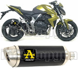 Exhaust Tip With Noise Certification Thunder Black Aluminium Stainless Steel - Arrow Special Parts Compatible With Honda Cb 1000 R (2008-2017)