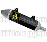 Exhaust Tip With Noise Certification Thunder Black Aluminium Stainless Steel - Arrow Special Parts Compatible With Malaguti Xsm 125 4T (2019-2020)