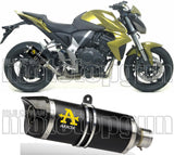 Exhaust Tip With Noise Certification Thunder Black Aluminium Carbon - Arrow Special Parts Compatible With Honda Cb 1000 R (2008-2017)
