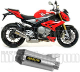 Exhaust Tip With Noise Certification Works Titanium Carbon - Arrow Special Parts Compatible With Bmw S 1000 R (2014-2016)