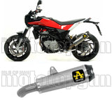 Exhaust Tip With Noise Certification Works Titanium Carbon - Arrow Special Parts Compatible With Husqvarna Nuda 900 R (2012-2013)
